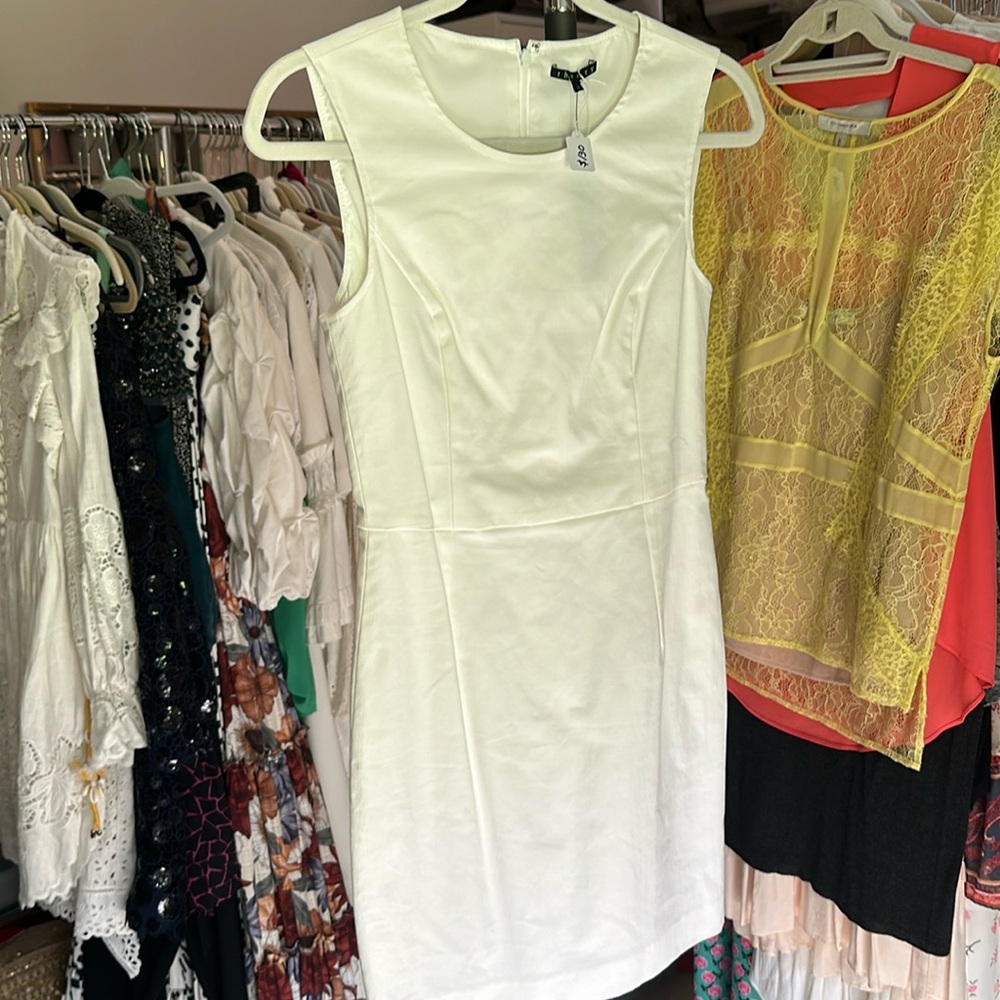 Theory White Short Dress